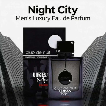 Club De Nuit Urban Men Fragrance, Dark Glass Bottle Oriental Spicy Aroma, Long Lasting Scent For Party Business Daily Wear