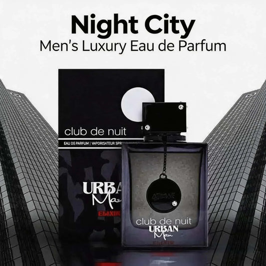 Club De Nuit Urban Men Fragrance, Dark Glass Bottle Oriental Spicy Aroma, Long Lasting Scent For Party Business Daily Wear