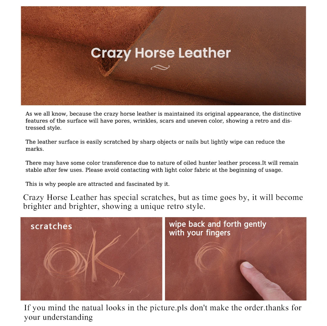 S.WORKER Vintage Crazy Horse Leather Wallet Handmade Men's Genuine Leather Long Wallet Pocket Purse Clutch Cash Card Holder