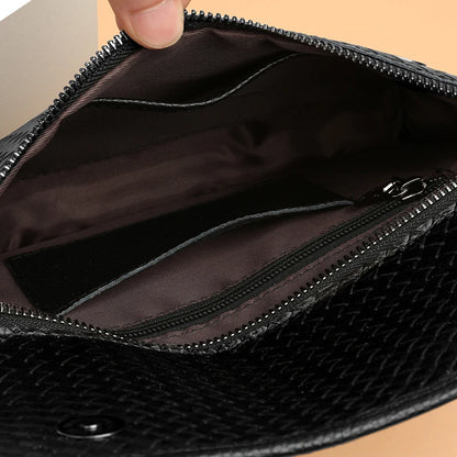 Luxury Designer Men's Shoulder Bag Genuine Leather Crossbody Bag Sling Bag for Daily Commute Travel Work Business Messenger Bag