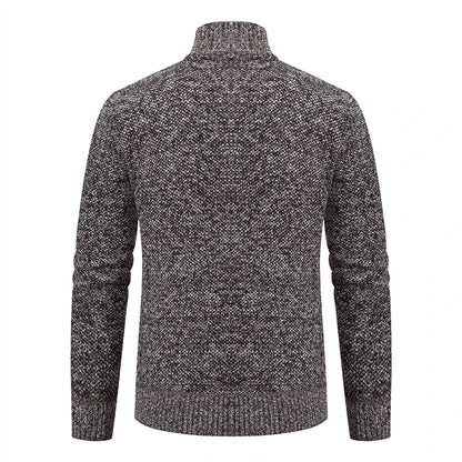 Spring Autumn Knit Cardigan Men Sweater Coat Man Clothes Brown Grey Brand Male Knitting Jackets