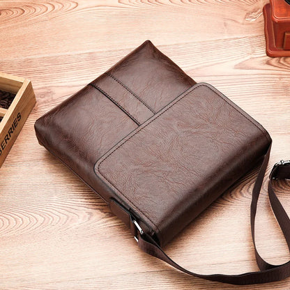 Soft leather shoulder bag, men's business casual bag, crossbody bag, men's bag, crossbody bag, small leather bag, hanging bag