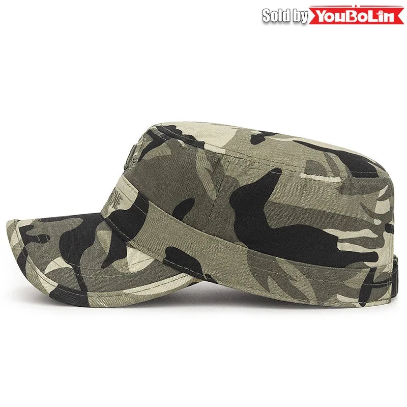 AIRBORNE Airborne Commando Cadet Flat Cap Sun Hat Trucker Caps Dad Hats