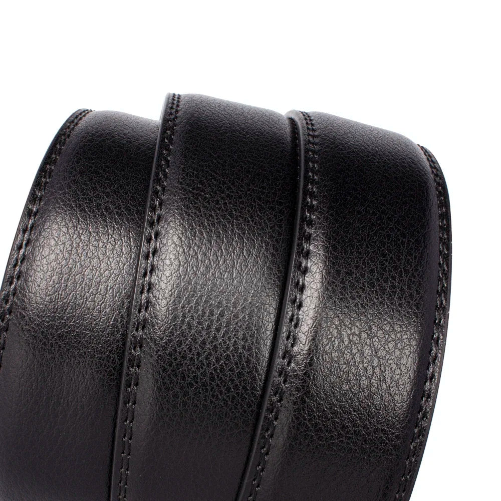 Genuine Leather Belts Without Buckle for Men Women High Quality Male Jeans Belt Large Size Belt No Buckle for Automatic Buckle