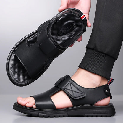 Men's Summer Fashion Sandals Trendy Beach Shoes Thick Bottom Soft Bottom Outdoor Slippers Comfortable Footwear for Men-6189