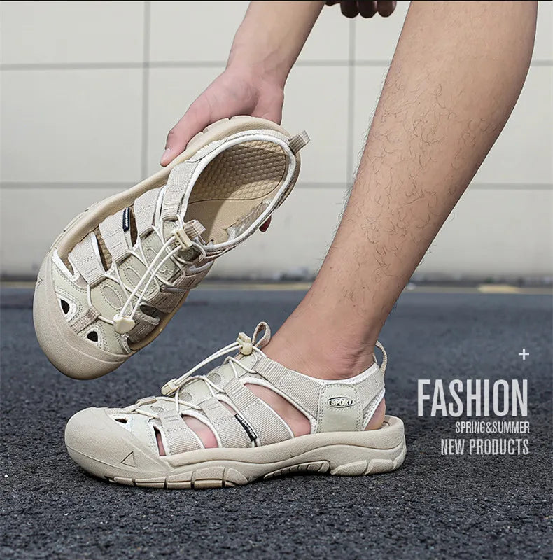 Big Size Summer Outdoor Couple Sandals Breathable Men Hiking Shoes Water Beach Men's Sandals Camping Climbing Aqua Men Sneakers