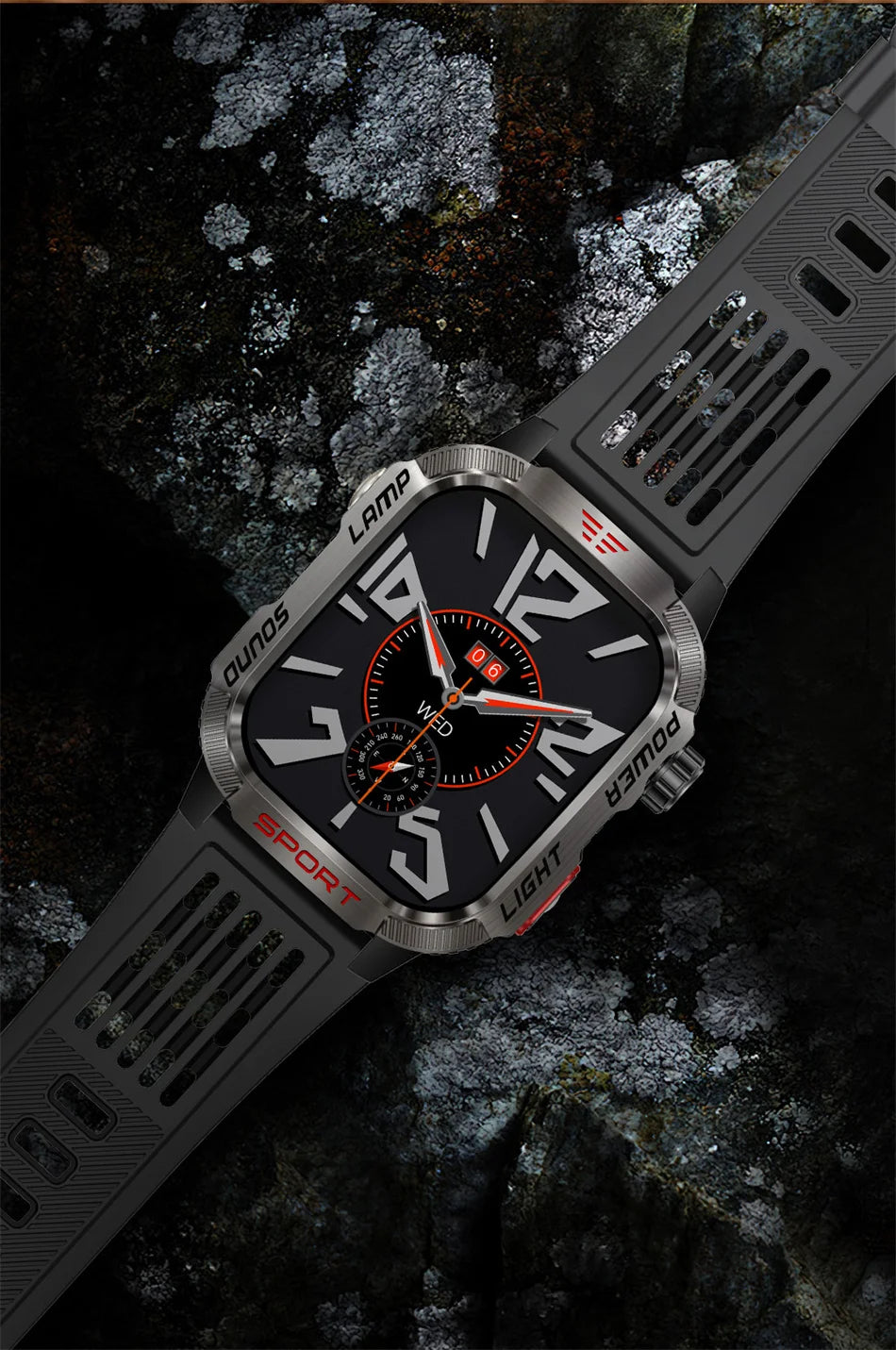 2026 Military GPS Smart Watch Money Detector Light Compass Waterproof Outdoor Sport Tracker Bluetooth Call Watch with Flashlight
