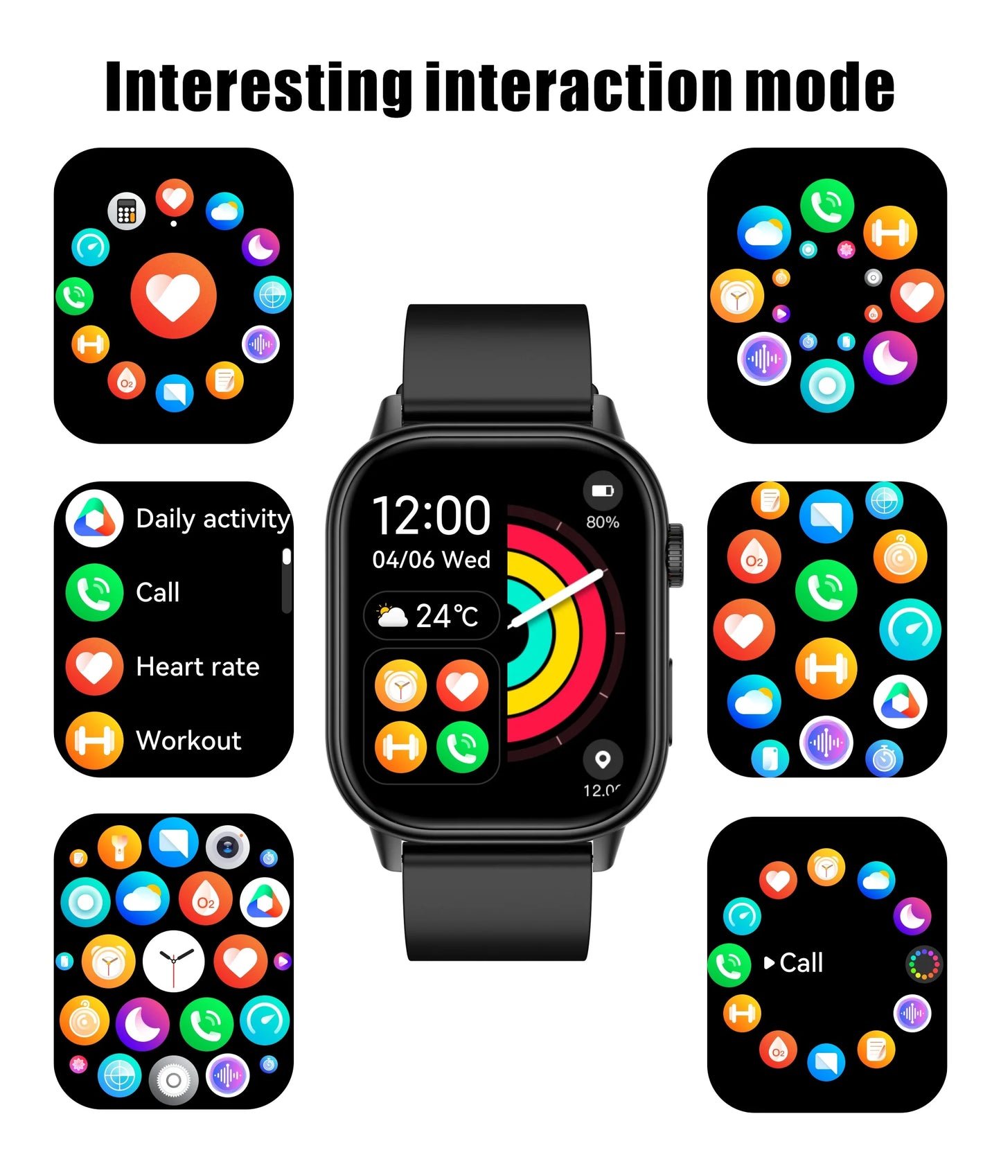 New For Android iOS Outdoor GPS SmartWatch Men 2.01" HD AMOLED Compass 420mAh 178+Sport Mode Waterproof Bracelet Smartwatch 2026