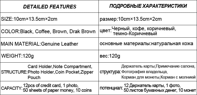 New Men Wallet Cowhide Genuine Leather Wallets Coin Purse Clutch Hasp Open Top Quality Retro Short Wallet Multi Cards Slots