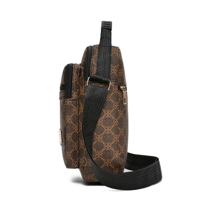 2026 New Fashion Men's Crossbody Bag Casual Multi-Layer Versatile Business Shoulder Bag Handbag