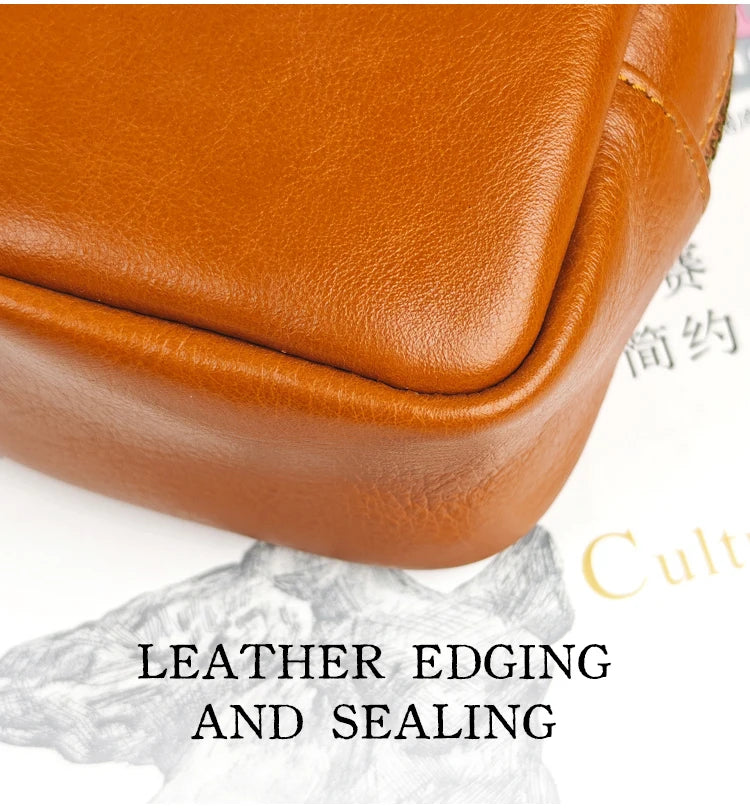 Men's Coin Purse, Genuine Leather Mini Coin Wallet Zipper Pocket with Back Belt Loop Lanyard, Lightweight Keychain Pouch for Men