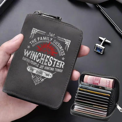Supernatural Multifunctional Card Bag 11 Cards Slot Credit Card Holder Anti Demagnetization Wallets Cover Zipper Wallet for Men