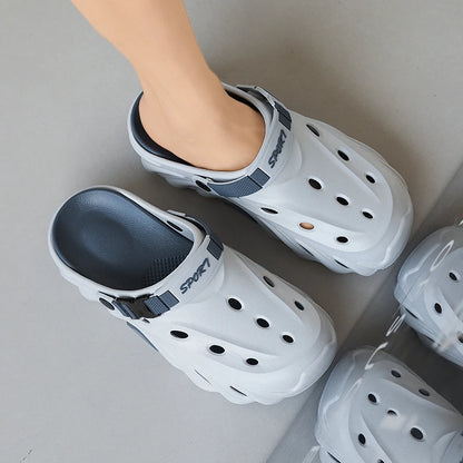 Male Sandals Casual Shoes Outdoor Beach Sandals Women Soft Clogs Garden Bottom Indoor Summer Flip Flops Men Massage Slippers