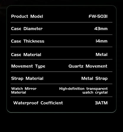 Mark Fairwhale Casual Leather Strap Relógios Masculino Quartz Fashion Wristwatch Waterproof Fashion Watches for Man Reloj Hombre