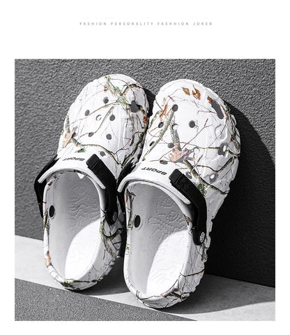 New Summer Men's Sandals New Home Garden Shoes Comfortable and Lightweight Men Slippers Non-Slip Soft Bottom Flip Flop Sandals