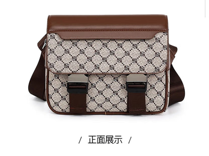 2026 New Design Shoulder Bag Men Crossbody Bag Fashion Business PU Leather Chest Bag Male Mobile Phone Bag Purses Handbags