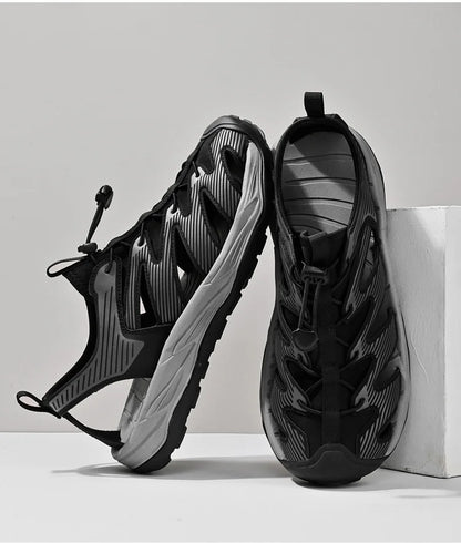 Water-wading quick-drying Baotou Sandals for men 2026 new summer soft soles wearing lightweight non-slip beach shoes for men 46