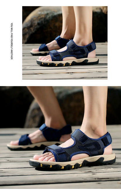 Big Size Summer Comfortable Outdoor Men's Sandals Lightweight Men Shoes For Male Casual Shoes Water Walking Soft Beach Sandals