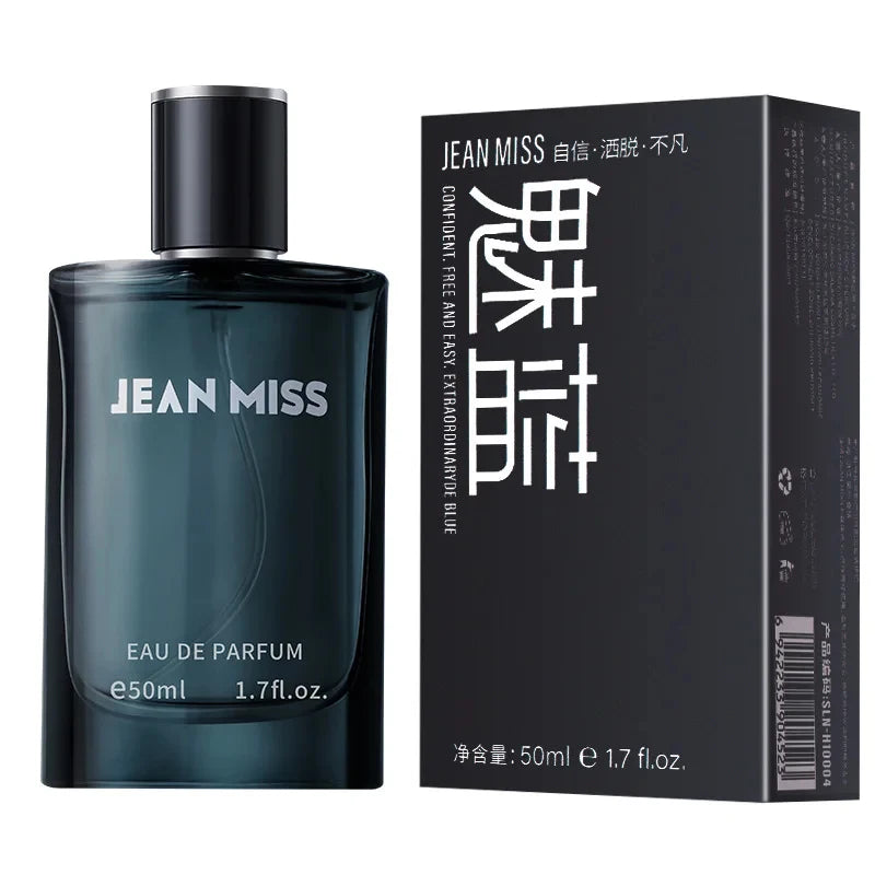 50ml Men's Woody Aquatic Perfume Long Lasting Fresh Masculine Fragrance Spray Eau de Parfum for Daily Casual Dating