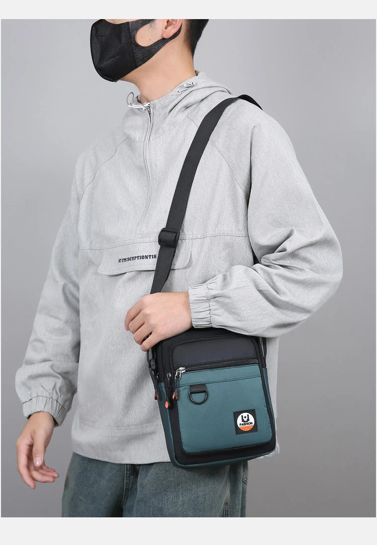 3 Layers Design Men's Small Bag Lightweight Oxford Men's Pouch Crossbody Bags For Man Fashion Casual Men's Handbag ShoulderBag