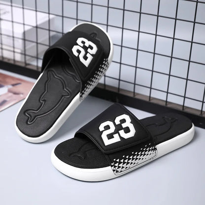 Men's Platform Slippers EVA Soft Soled Pillow Slippers Summer Beach Flip Flops Anti Slip Bathroom Home Fashionable Slippers