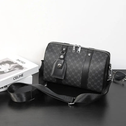 2026 Fashion Pillow Crossbody Bag Men Luxury Brand Men's Crossbody Bags Large Capacity Handbag Plaid Sling Shoulder Bag Male