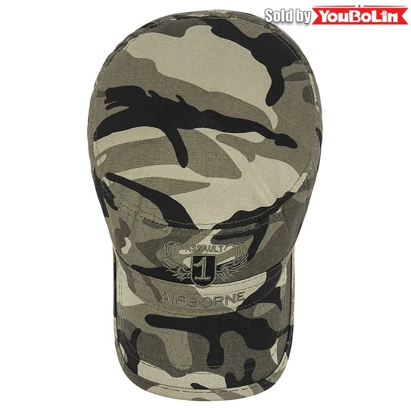 AIRBORNE Airborne Commando Cadet Flat Cap Sun Hat Trucker Caps Dad Hats