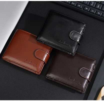 Baellerry New Short Men Wallets Zipper Coin Pocket Business Male Purses High Quality PU Card Holder Small Wallet For Men