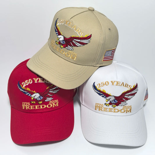 One USA 250th Anniversary Embroidered Baseball Cap Suitable for both men and women An ideal choice for personal use or as a gift
