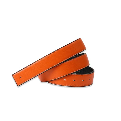 Luxury Brand Belts No Buckle Men High Quality Pin Smooth Buckle Male Straps without Buckle  PU Leather Waistband No Buckle 3.8cm