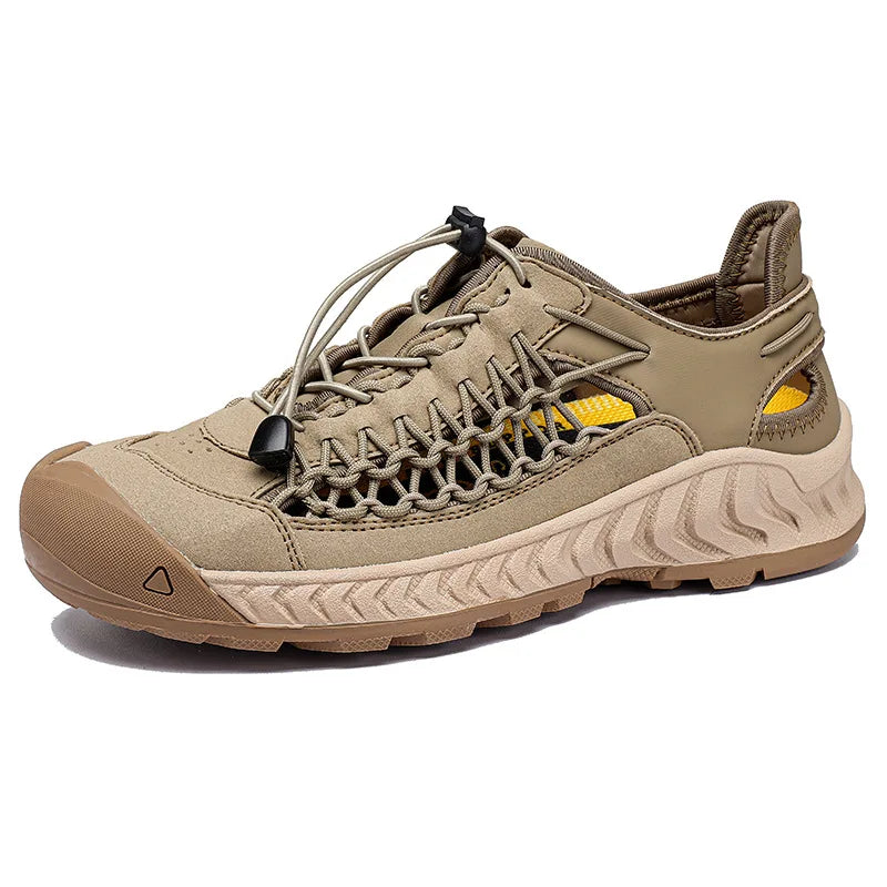 Men's Sandals Summer New Wear-resistant Breathable Simple White Sole Men's Beach Shoes