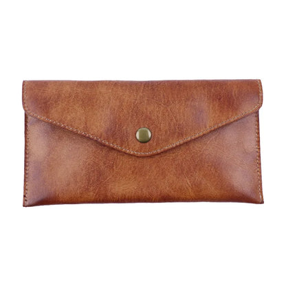 Genuine Leather Men Handmade Wallet High Quality Retro Handbag Simple Phone Pocket Card Bag Big Capacity Male Purses