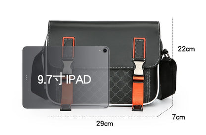 Fashion Casual Men Satchels Bag High Quality Soft PU Leather Men's Flap Handbag Casual Male Shoulder Bag Clutches Bag