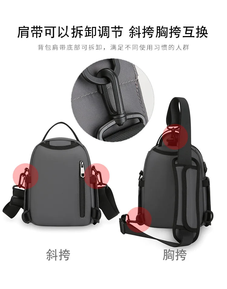 Men's Bag Outdoor Travel Shoulder Bag High Quality Nylon Crossbody Bags For Man Multi Functional Men's Handbag Bag Waist Packs