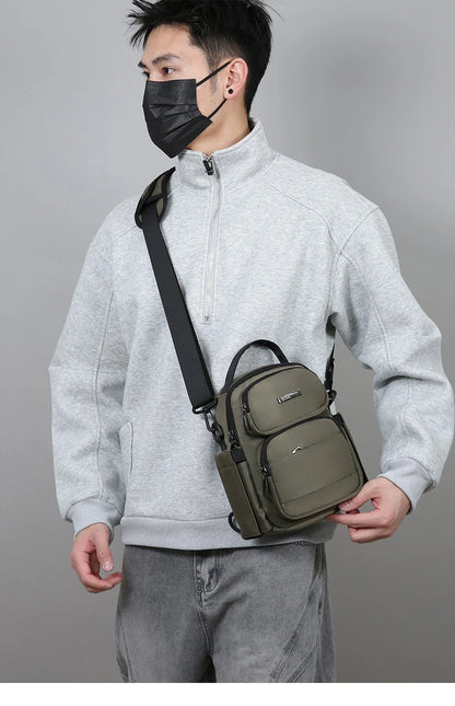 Men's Bag Outdoor Travel Shoulder Bag High Quality Nylon Crossbody Bags For Man Multi Functional Men's Handbag Bag Waist Packs