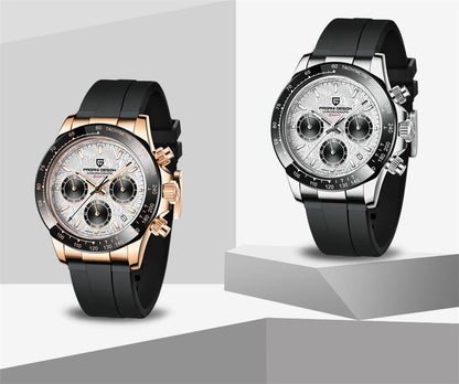 40mm New V2 PAGANI DESIGN Classic fashion Men Quartz Watches Sapphire Retro Chronograph Stainless Steel Waterproof Watch for Men