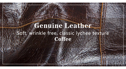 CONTACTS Genuine Leather Men Wallet Long Vintage Bifold Men's Wallet Zipper Coin Purses Large Capacity Money Clips Card Holder
