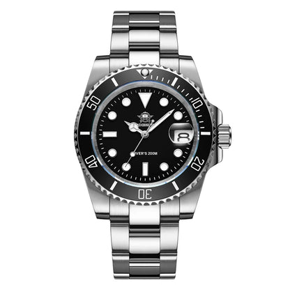 ADDIESDIVE Men's Classic Watch with Ceramic Bezel 200m Water Resistant Casual Quartz Watch BGW9 Blue Luminous Gift Watch MY-H3-2