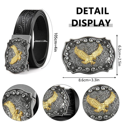 Men's Casual Style Belt PU Leather Belt Main Body Metal Buckle Belt Smooth Buckle Belt High-quality Male Belt 3.8cm