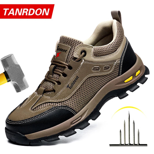 Summer Work Safety Shoes, Men's Puncture Resistant Work Shoes, Protective Shoes, Safety Boots, Tactical Boots