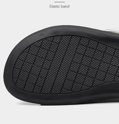 Men Outwear Genuine Leather Slippers for Men Fashion Buckle Designer Summer Flip-flops Male Casual Non-slip Beach Shoes Man