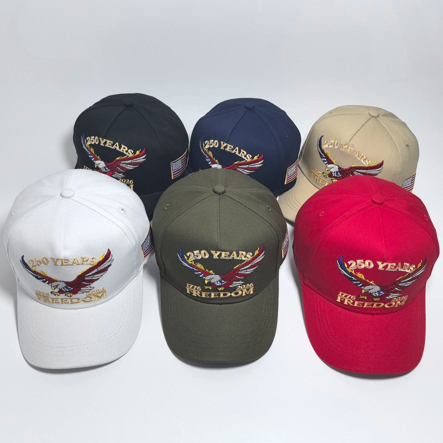 One USA 250th Anniversary Embroidered Baseball Cap Suitable for both men and women An ideal choice for personal use or as a gift