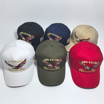 One USA 250th Anniversary Embroidered Baseball Cap Suitable for both men and women An ideal choice for personal use or as a gift
