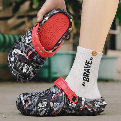 2026 Summer Men's Sandals New Home Garden Shoes Comfortable and Lightweight Men Slippers Non-Slip Soft Bottom Flip Flop Sandals