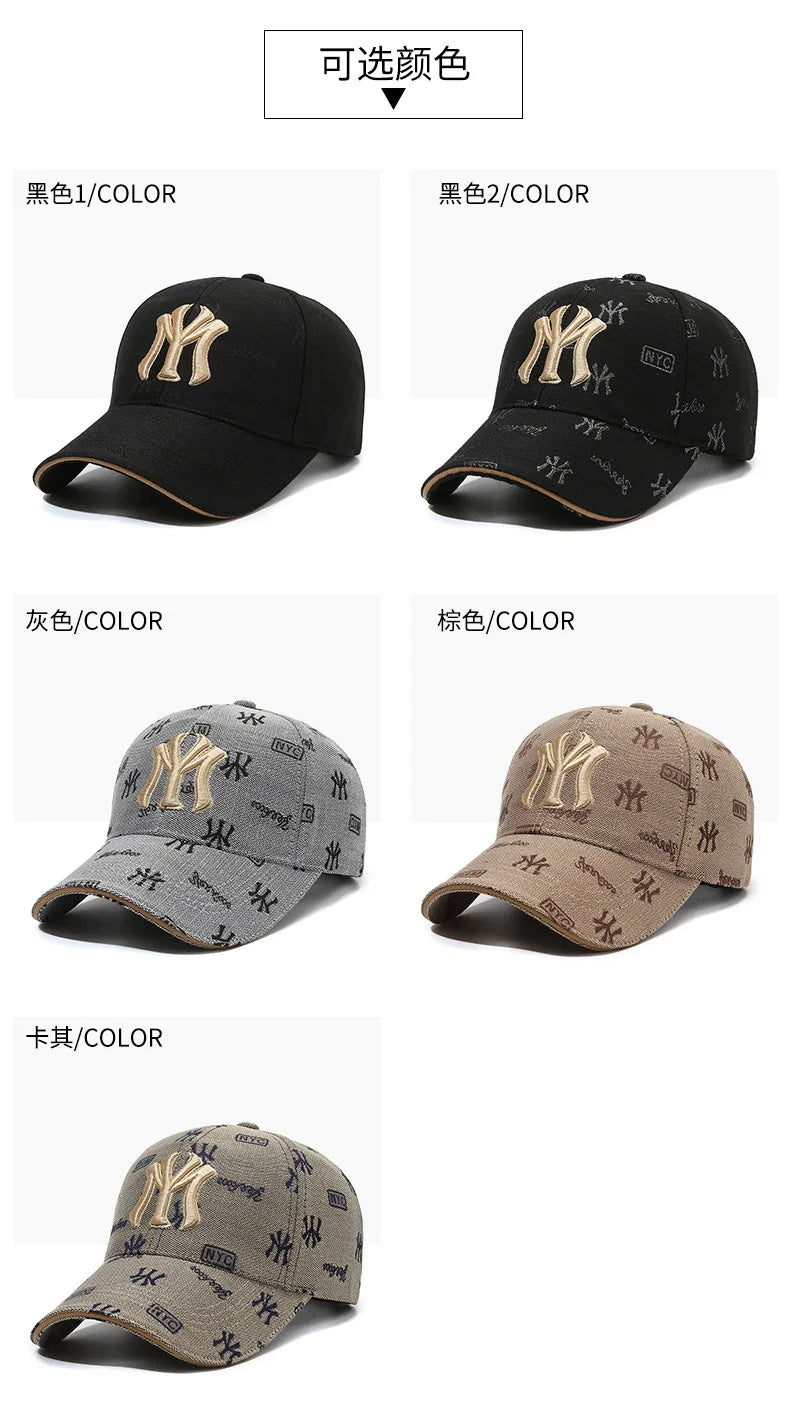 Fashion New High Quality Women Men Cap Hat Cool Lady Male MY Letters Baseball Cap Outdoor Visors Sun Cap Hat For Women Men