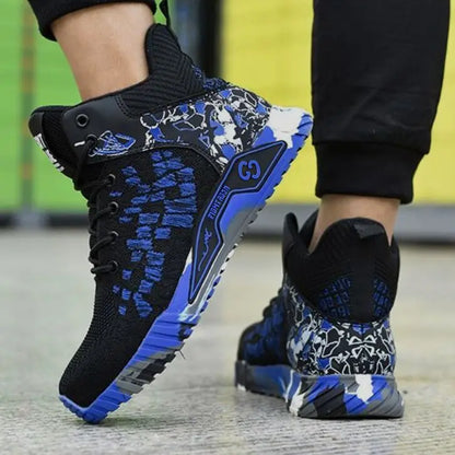 High Top Safety Shoes Men Anti Smashing Anti Puncture Work Shoes Men Work Safety Boots Men's Fashion Security Protective Boots