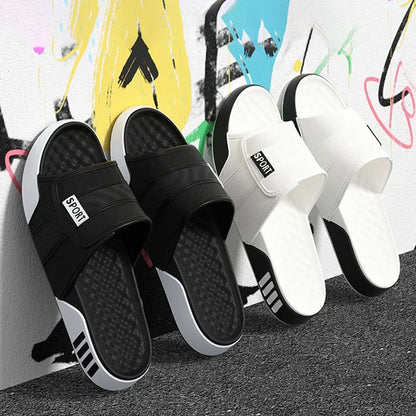 Fashion Big Size 40-47 Soft Bottom Chinelo Slide Men's Summer New Indoor Outdoor Comfortable Slippers for Man Streetwear Sandals