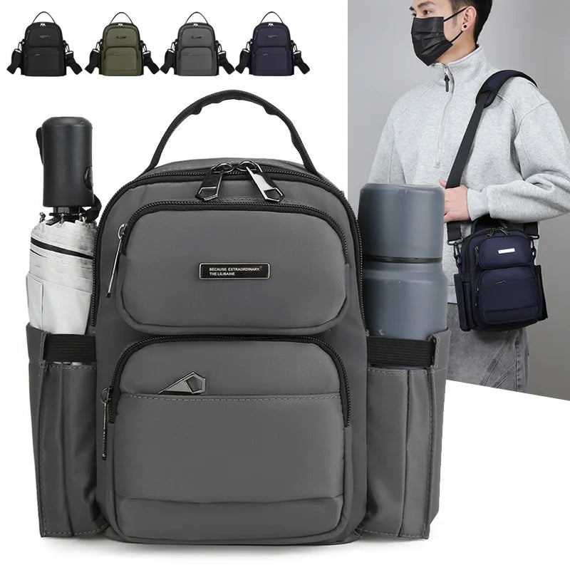 Men's Bag Outdoor Travel Shoulder Bag High Quality Nylon Crossbody Bags For Man Multi Functional Men's Handbag Bag Waist Packs
