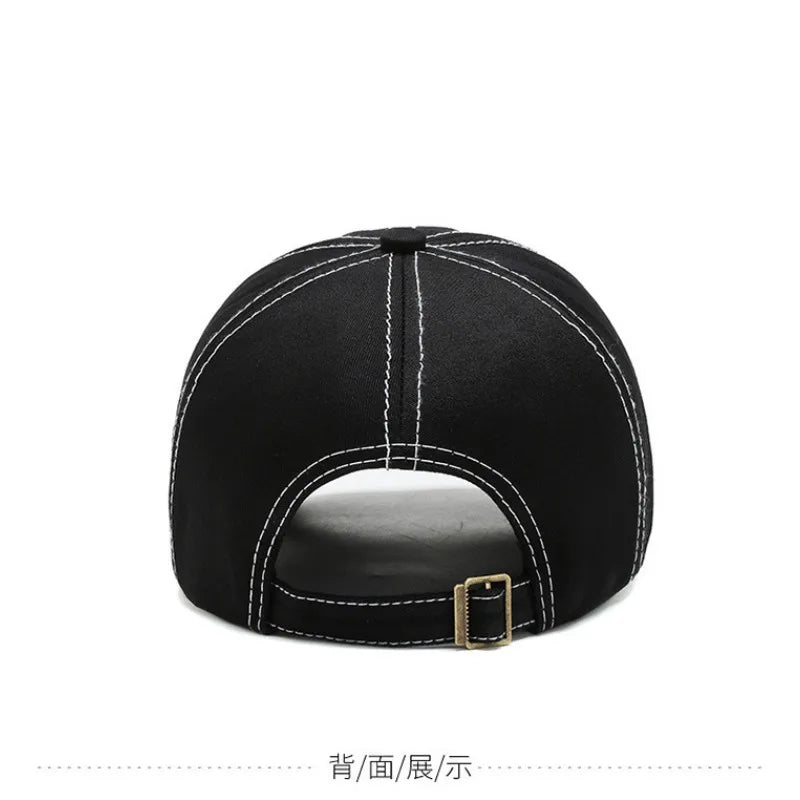 1pc Men's Eagle Embroidery Baseball Cap Korean Deepening Big Head Circumference Women's Trendy Casual Couple Sunscreen Sun Hat