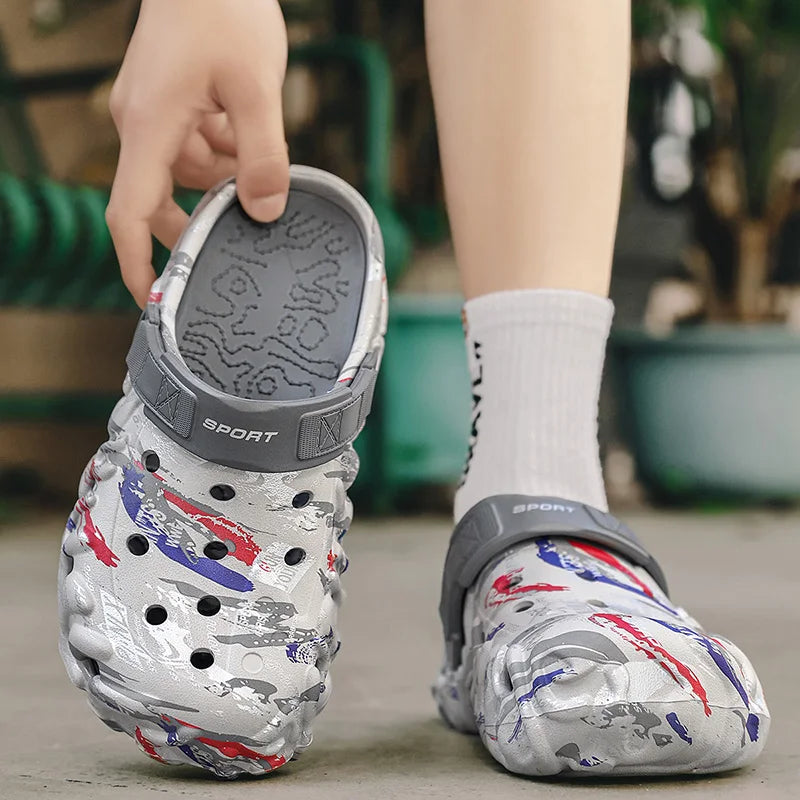 2026 Summer Men's Sandals New Home Garden Shoes Comfortable and Lightweight Men Slippers Non-Slip Soft Bottom Flip Flop Sandals